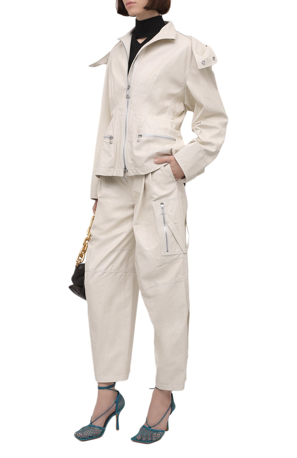 Кожаные брюки BOTTEGA VENETA, арт. 679848/V1CY0, фото 2