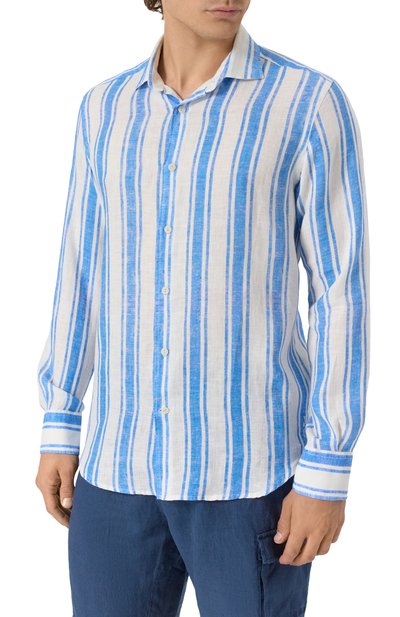 Льняная рубашка MC2 SAINT BARTH, арт. STBM PAMPL0NA/01915H, фото 3