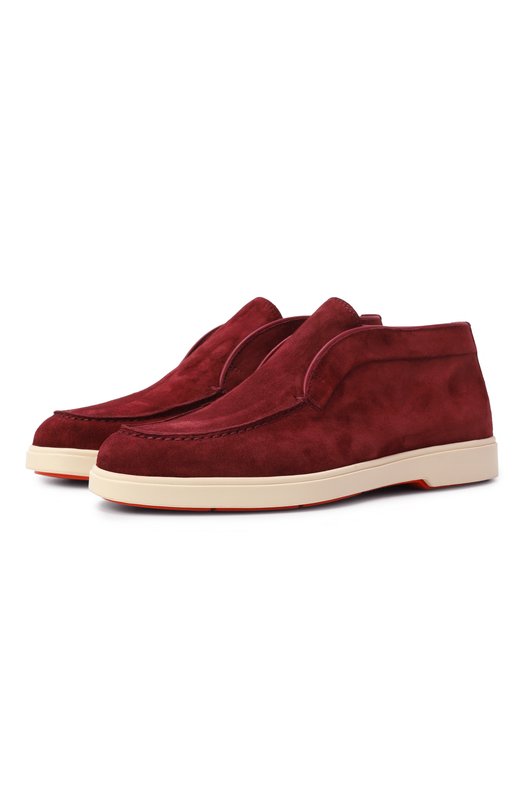 Замшевые ботинки Santoni WUYG58458TISNPYL Бордовый WUYG58458TISNPYL