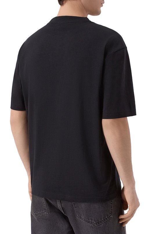 Хлопковая футболка HUGO Blue 50549155 Чёрный  50549155 Фото 4