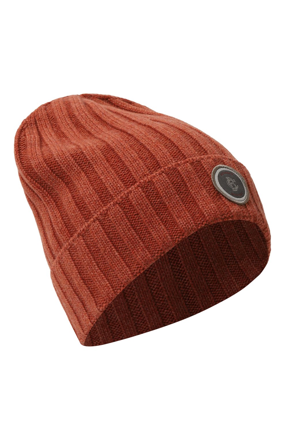 Кашемировая шапка BRUNELLO CUCINELLI кораллового цвета по цене 25250 руб., арт. B22M90040C, фото 1 Кашемировая шапка BRUNELLO CUCINELLI, арт. B22M90040C, фото 1