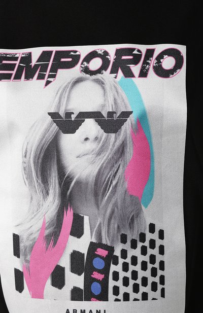 Хлопковая футболка EMPORIO ARMANI, арт. 3H2T7M/2J53Z, фото 5