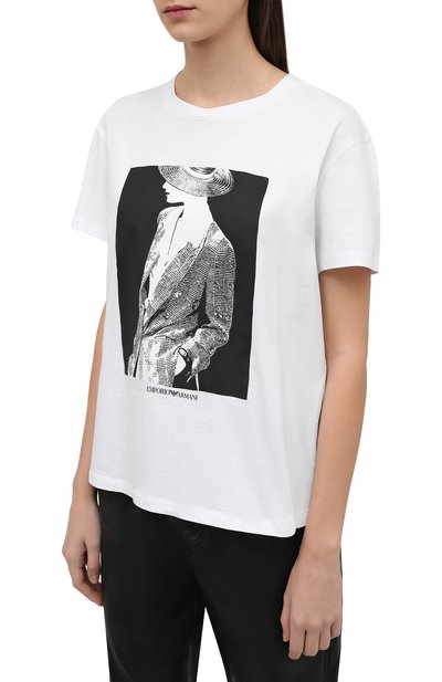 Хлопковая футболка EMPORIO ARMANI, арт. 3L2T7E/2J53Z, фото 3