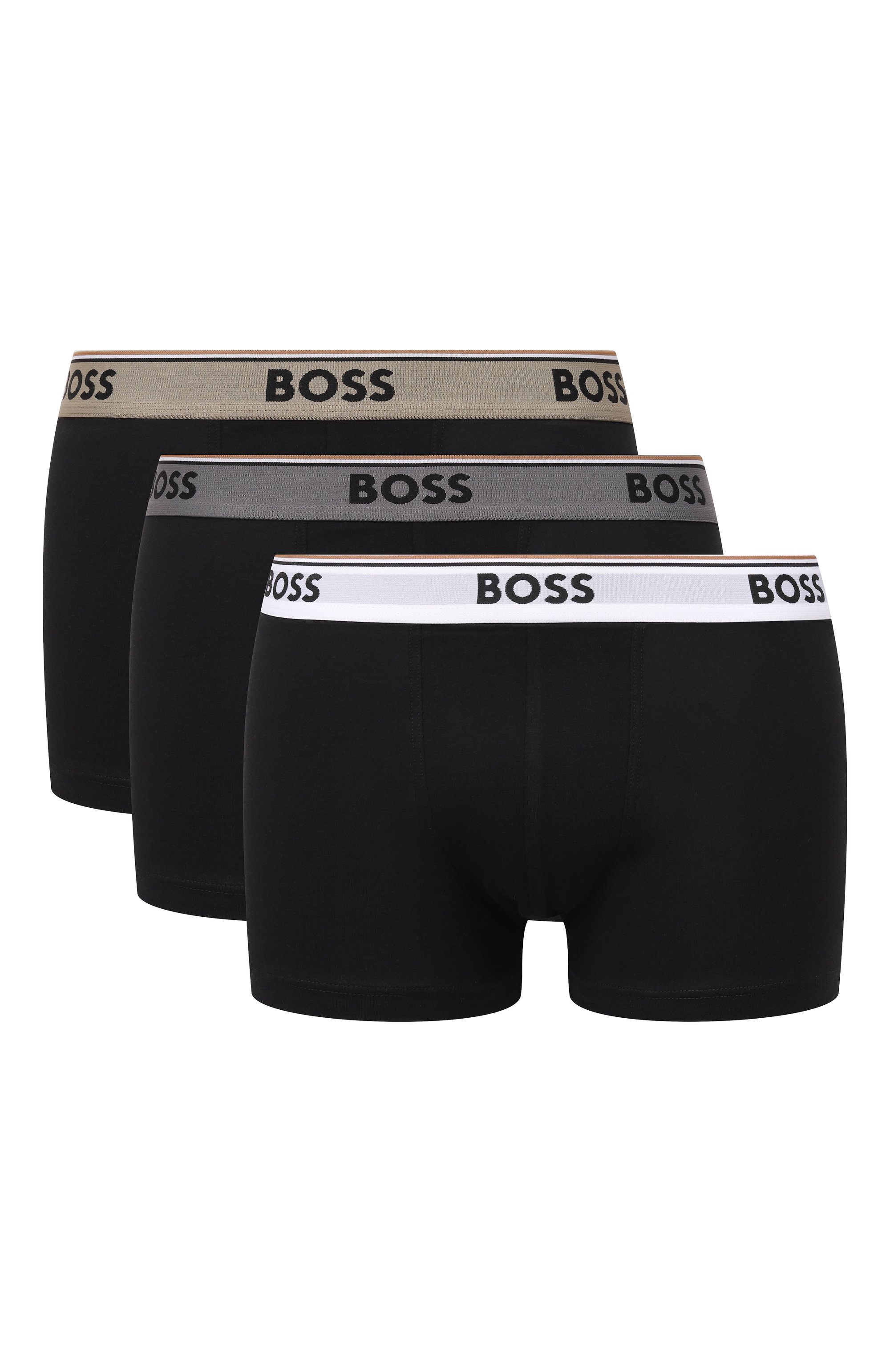 Комплект из трех боксеров BOSS черного цвета по цене 6195 руб., арт. 50554693, фото 1 Комплект из трех боксеров BOSS, арт. 50554693, фото 1