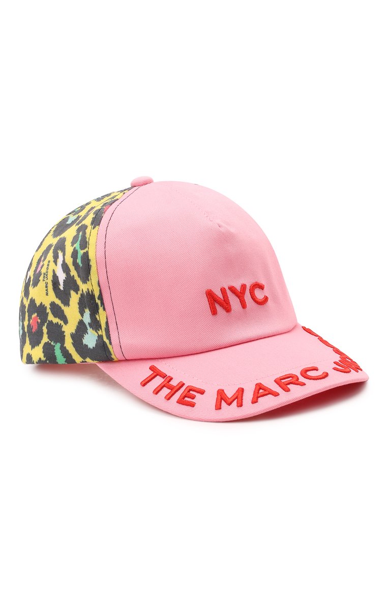 Детская хлопковая бейсболка MARC JACOBS (THE) розового цвета, арт. W11055 | Фото 1 (Материал: Хлопок, Текстиль; Региональные ограничения белый список (Axapta Mercury): Не проставлено; Нос: Не проставлено)