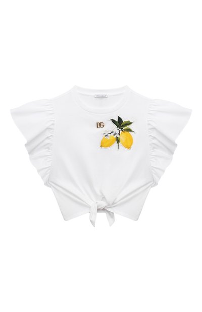 Хлопковый топ DOLCE & GABBANA, арт. L5JTMX/G7L8W