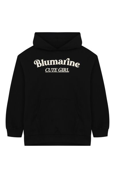 Хлопковое худи BLUMARINE, арт. BFFE0050/FF007/6-12A