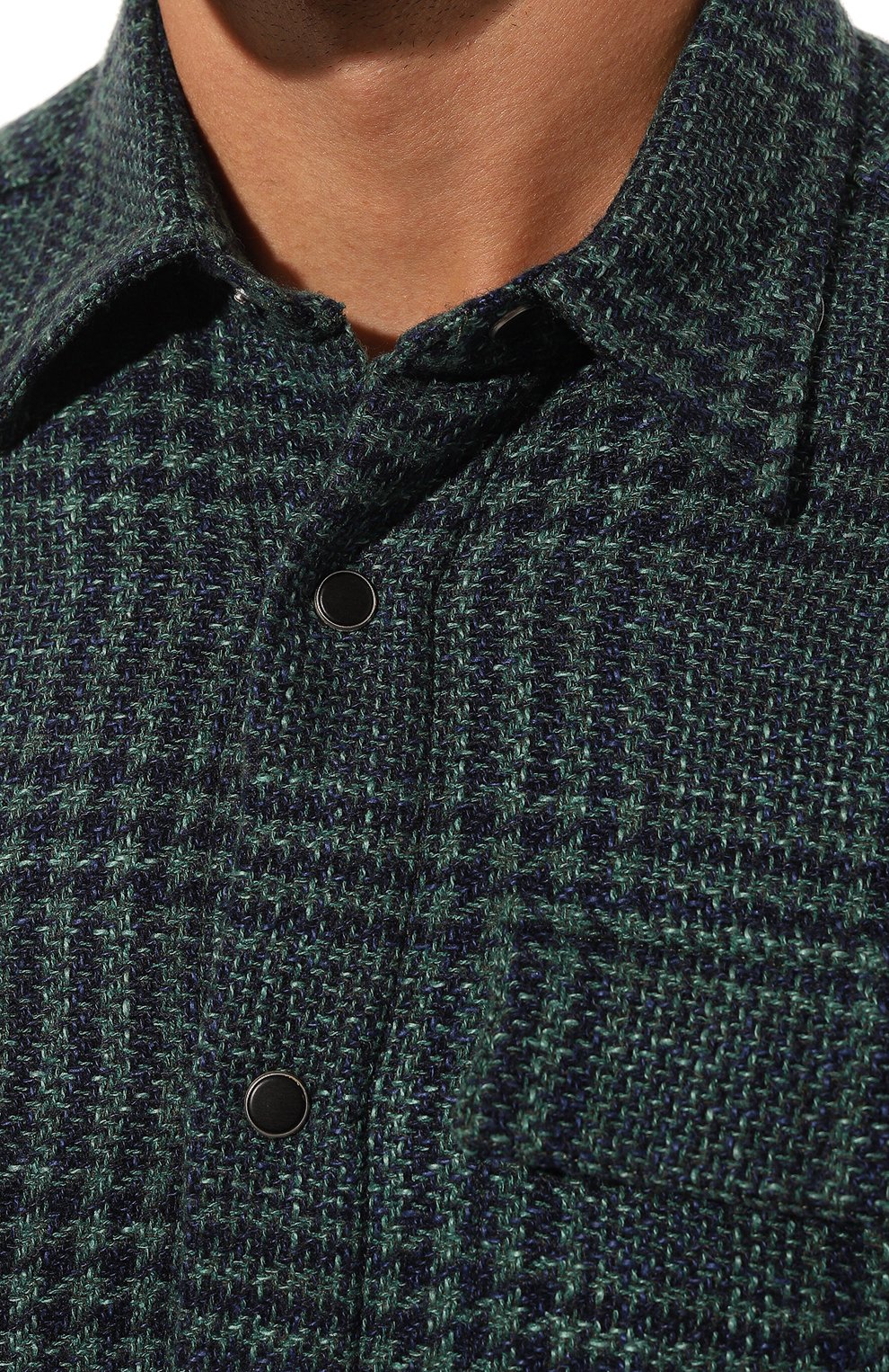 Рубашка из шерсти и шелка KITON, арт. UMCBUBAK0169E16, фото 5