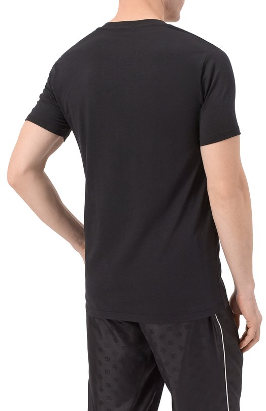 Хлопковая футболка Tom Ford T4M09/141 Чёрный  T4M09/141 Фото 4