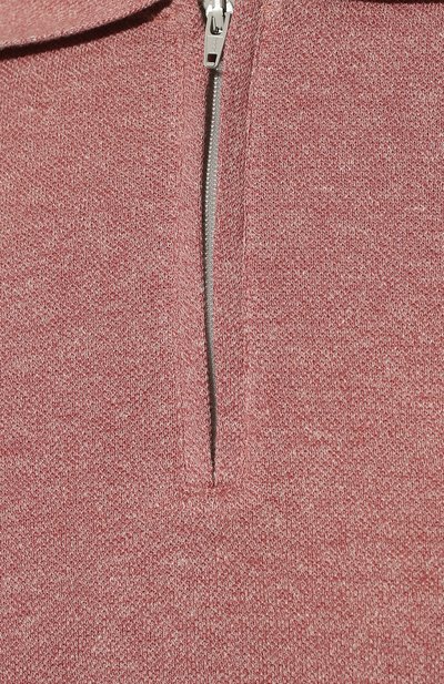 Поло из хлопка и льна BRUNELLO CUCINELLI, арт. MTS758775, фото 5