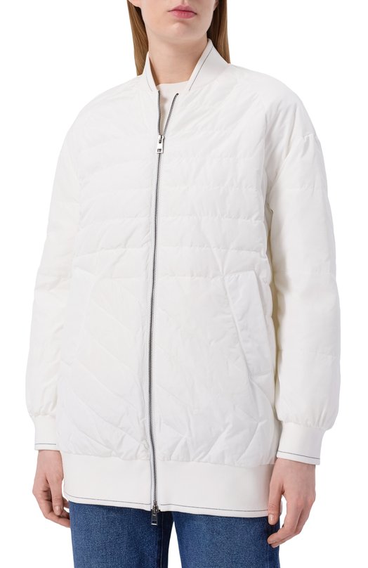 Утепленный бомбер Lorena Antoniazzi PI13C/3266 Белый  PI13C/3266 Фото 3
