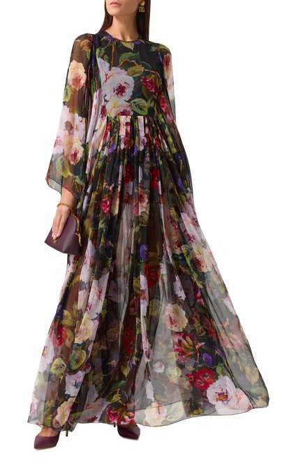Женское шелковое платье DOLCE & GABBANA, арт. F6ADQT/IS1SK
