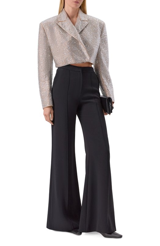 Жакет с отделкой стразами Giuseppe di Morabito 05FW2JA109FC 05432A Серебряный  05FW2JA109FC 05432A Фото 2