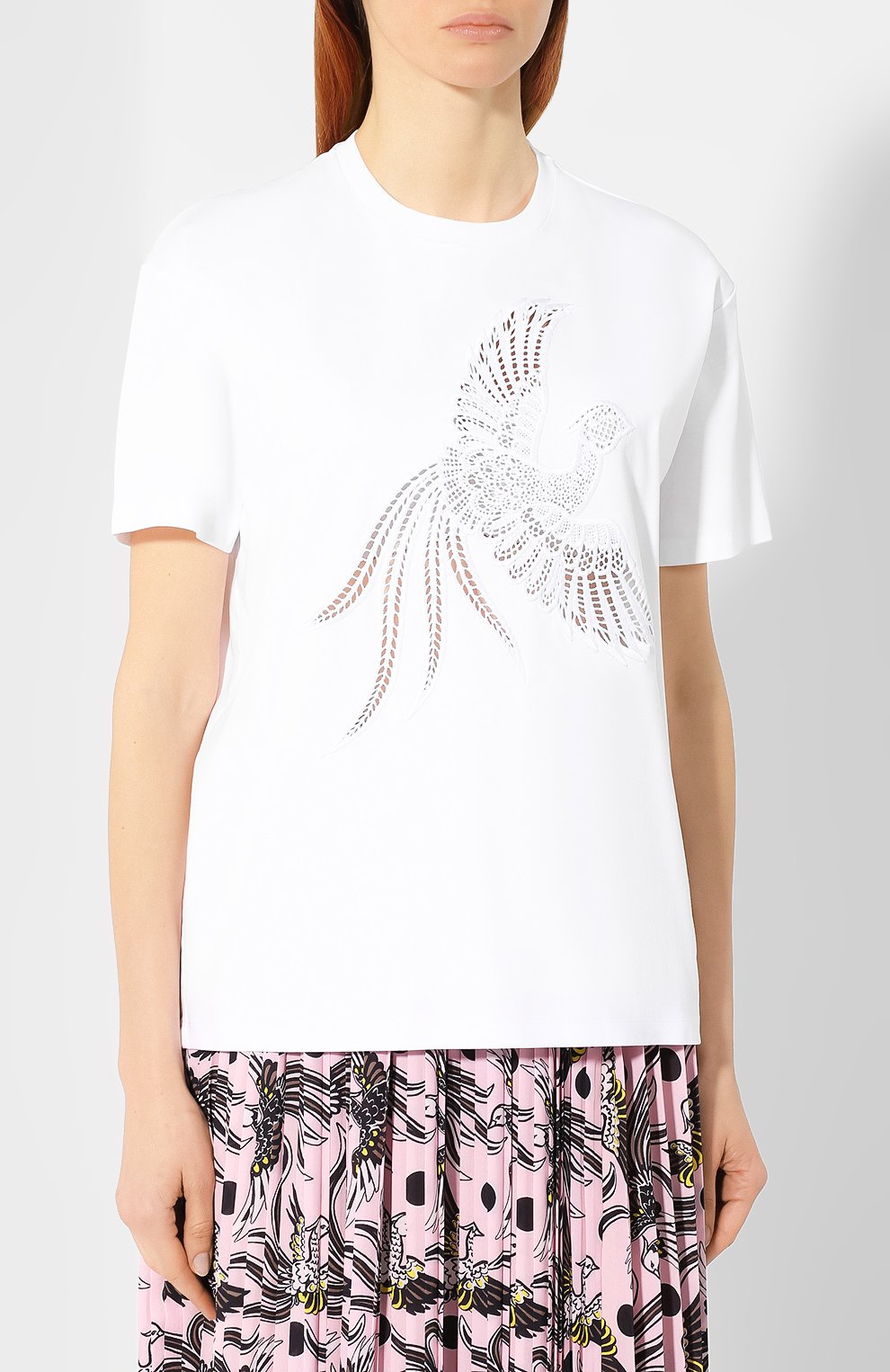 Хлопковая футболка KENZO белого цвета по цене 21750 руб., арт. 2TS751988, фото 3 Хлопковая футболка KENZO, арт. 2TS751988, фото 3