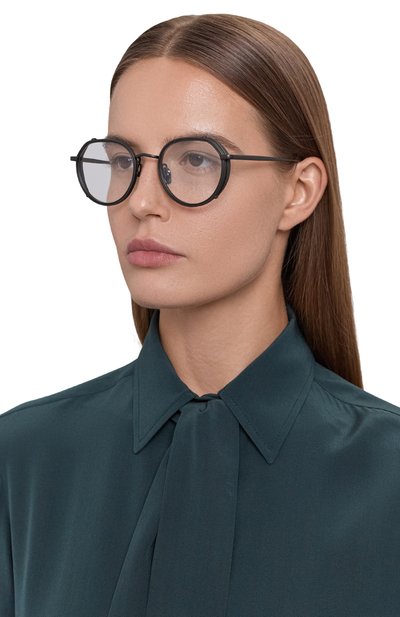 Оправа LINDA FARROW черного цвета по цене 119500 руб., арт. LFL1387C4 0PT, фото 2 Оправа LINDA FARROW, арт. LFL1387C4 0PT, фото 2