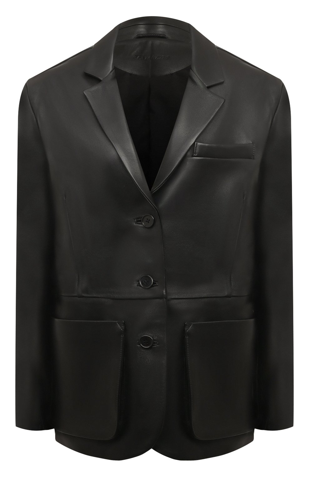 Кожаный жакет LESYANEBO черного цвета по цене 132000 руб., арт. ICONIC/LEATHERT001, фото 1 Кожаный жакет LESYANEBO, арт. ICONIC/LEATHERT001, фото 1