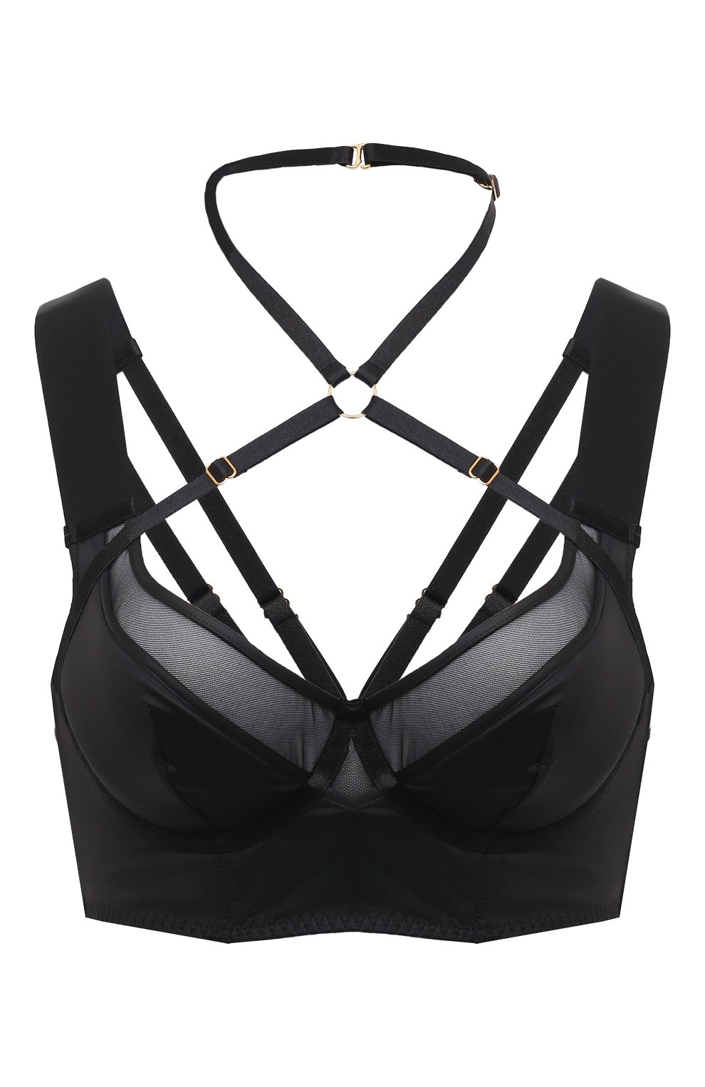 Бюстгальтер-балконет BORDELLE черного цвета по цене 66100 руб., арт. VER0 L0NGLINE B0DICE BRA, фото 1 Бюстгальтер-балконет BORDELLE, арт. VER0 L0NGLINE B0DICE BRA, фото 1