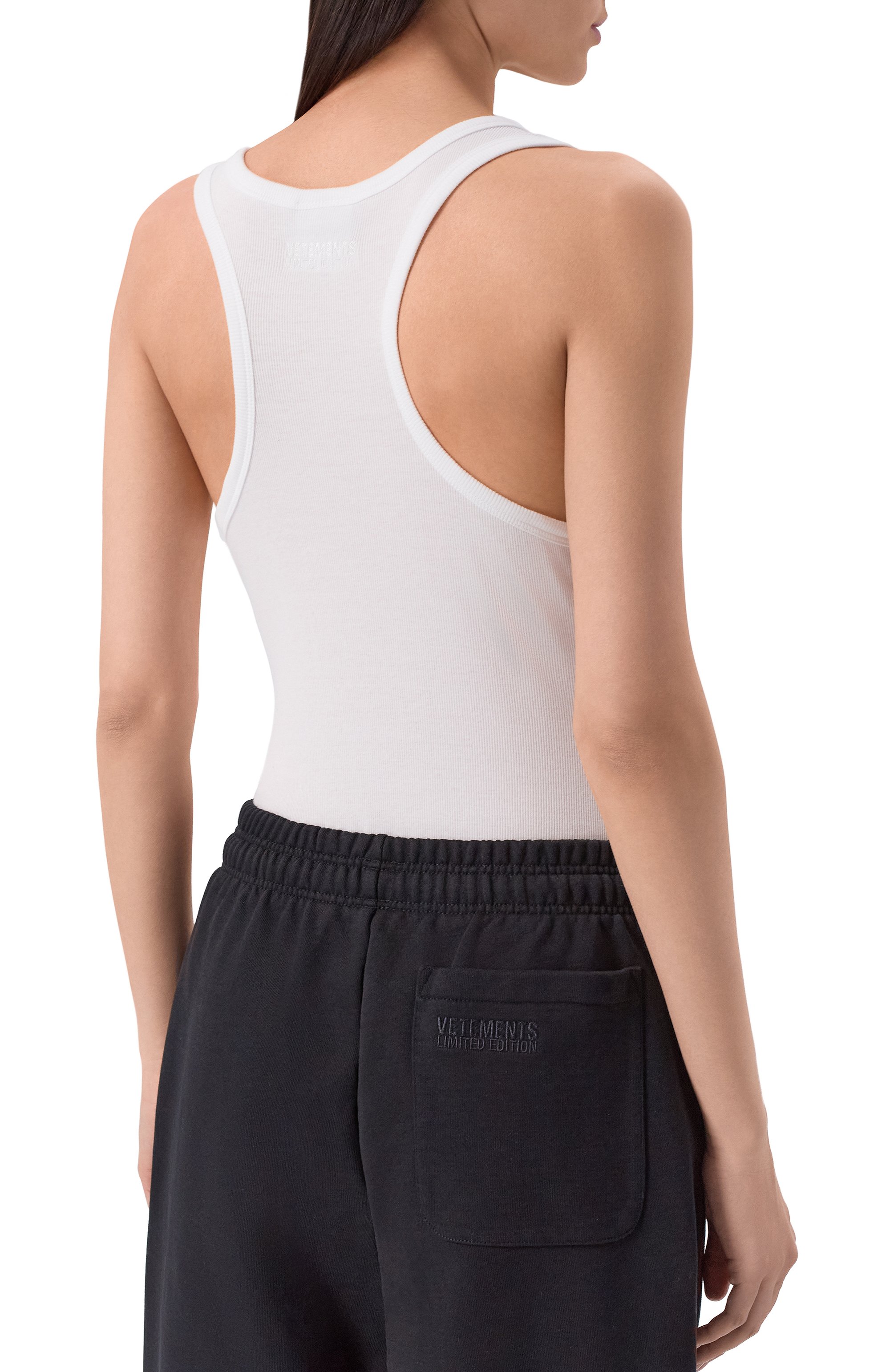 Хлопковое боди VETEMENTS, арт. WE76BD535W/1202 RIB, фото 4