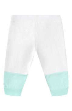 Детские хлопковые джоггеры MARNI белого цвета, арт. M01390/M00V0 | Фото 2 (Нос: Не проставлено; Материал сплава: Проставлено; Кросс-КТ НВ: Джоггеры; Материал внешний: Хлопок; Ростовка одежда: 6 мес | 68 см, 9 мес | 74 см)