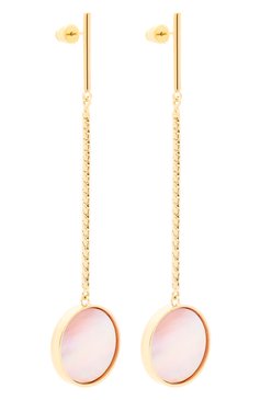 Женские серьги CRYSTALLINE JEWELLERY розового цвета, арт. 394A | Фото 3 (Нос: Не проставлено; Региональные ограничения белый список (Axapta Mercury): Не проставлено; Материал: Металл, Камень)