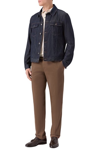 Кожаные лоферы KITON, арт. USSA083N0114306, фото 2