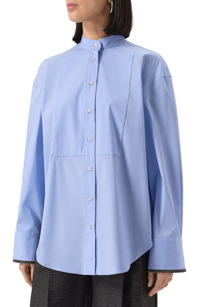 Хлопковая рубашка BRUNELLO CUCINELLI, арт. M0091MP806, фото 3
