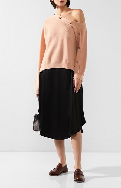 Свитер NANUSHKA розового цвета по цене 39250 руб., арт. CAMERIN_APRIC0T_CASHMERE BLEND RIB, фото 2 Свитер NANUSHKA, арт. CAMERIN_APRIC0T_CASHMERE BLEND RIB, фото 2