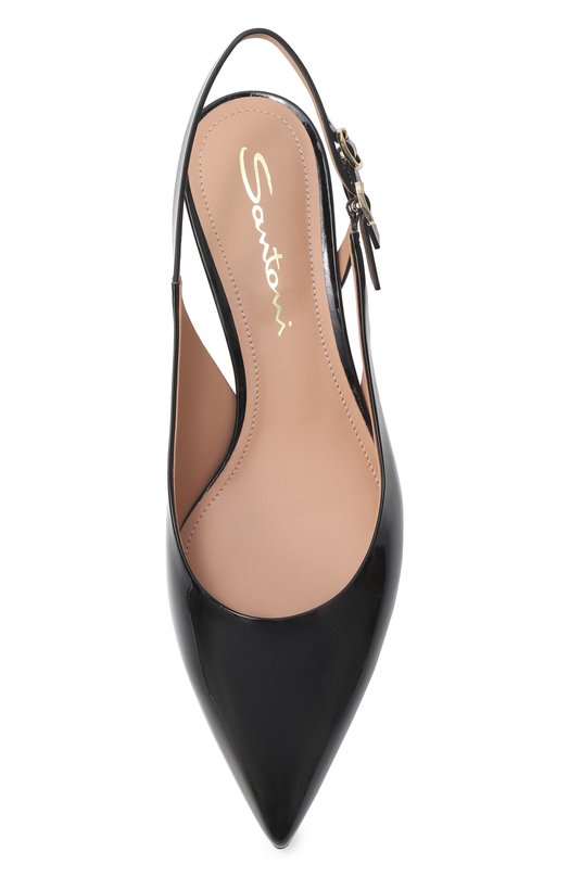 Лакированные туфли Santoni WDLG71407HA2NVHD Чёрный  WDLG71407HA2NVHD Фото 6