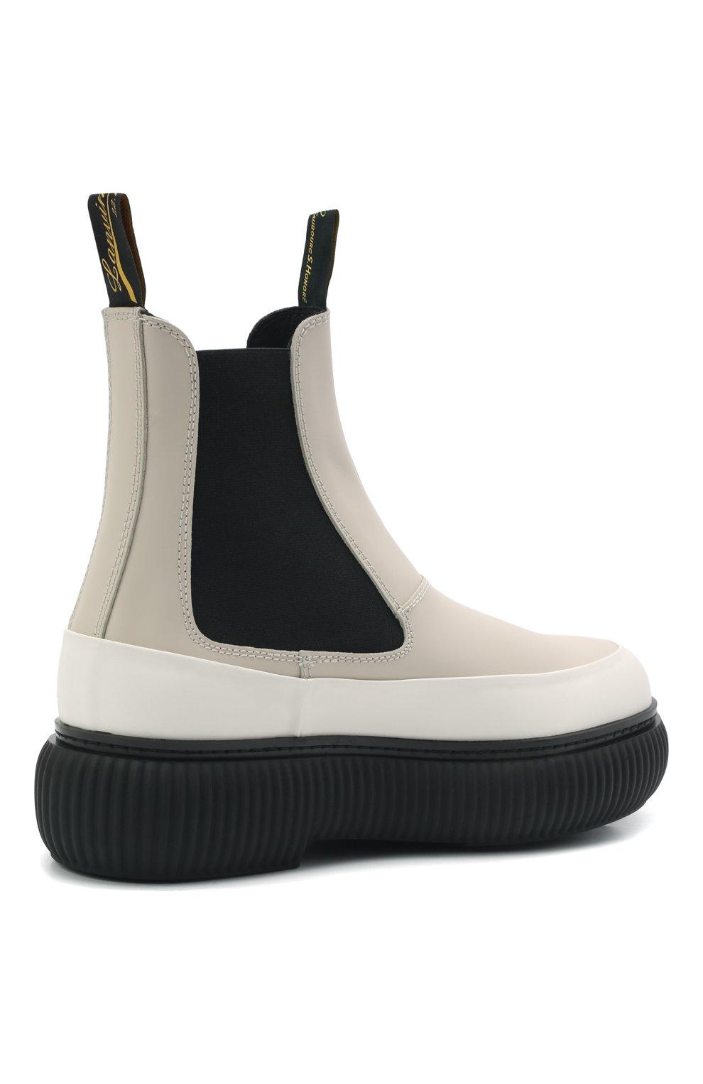 Кожаные ботинки LANVIN кремового цвета по цене 82550 руб., арт. FW-B0LI03-RULE-P22, фото 5 Кожаные ботинки LANVIN, арт. FW-B0LI03-RULE-P22, фото 5