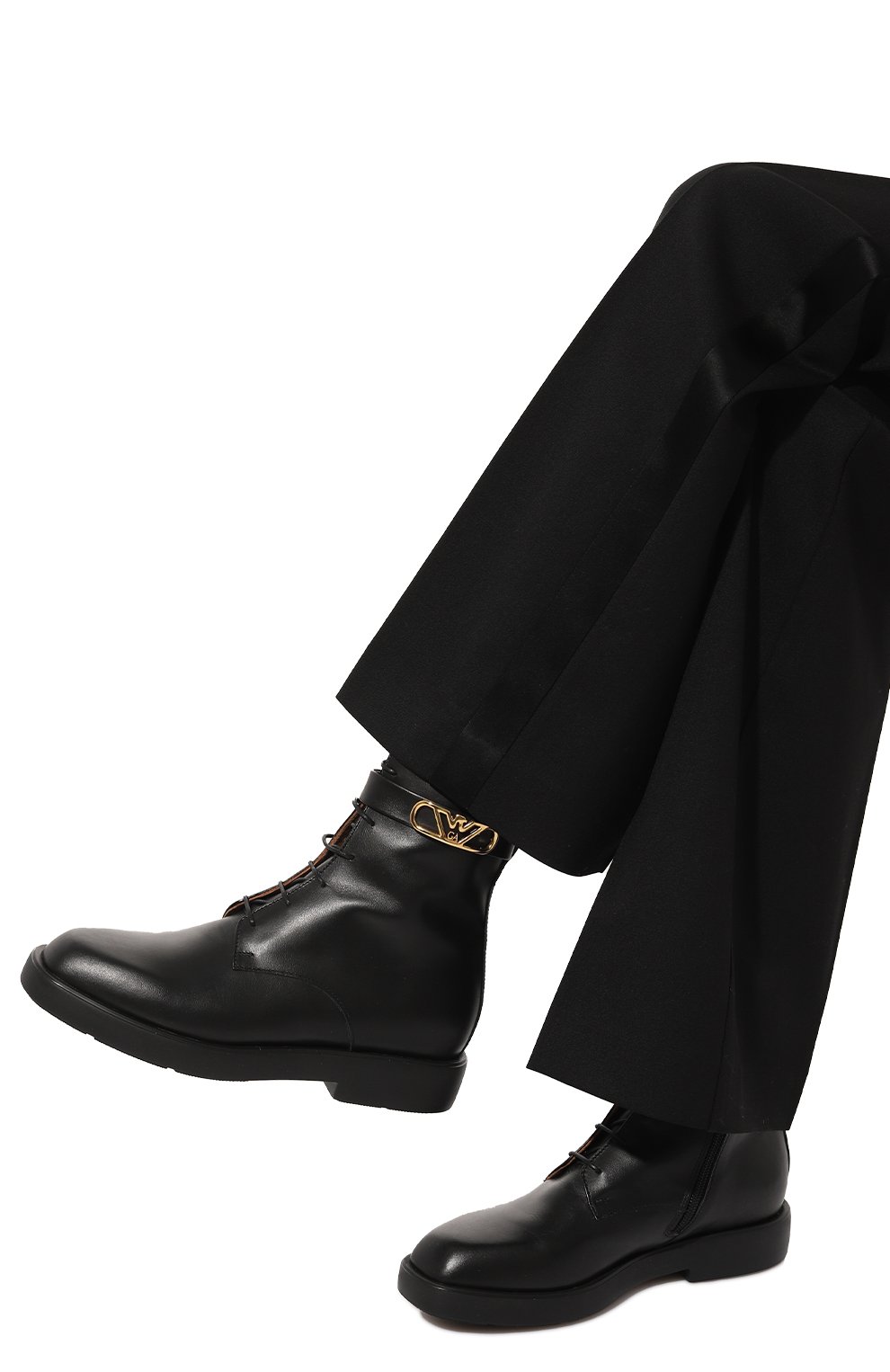 Кожаные ботинки EMPORIO ARMANI, арт. EW000423/AF11991, фото 3