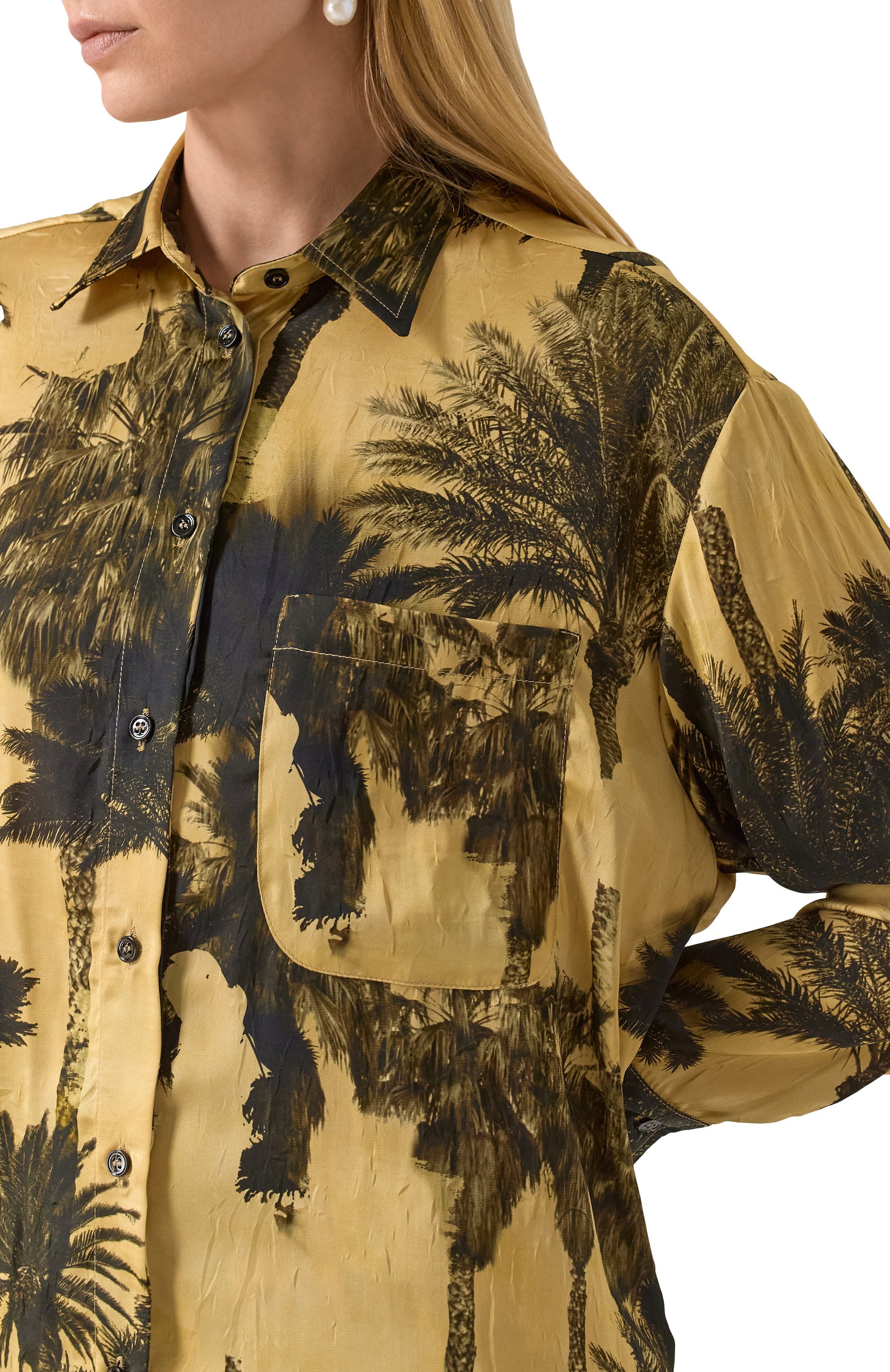 Рубашка ERIKA CAVALLINI желтого цвета по цене 57100 руб., арт. P5ST33, фото 5 Рубашка ERIKA CAVALLINI, арт. P5ST33, фото 5