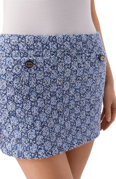 Твидовая юбка GUCCI, арт. 853017/ZAUE2, фото 5