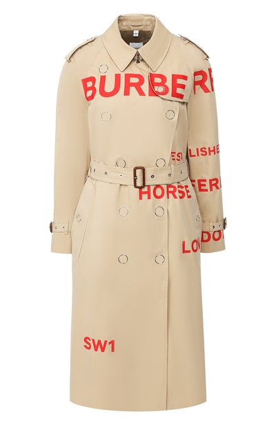 Женский хлопковый тренч wharfbridge BURBERRY, арт. 8013694