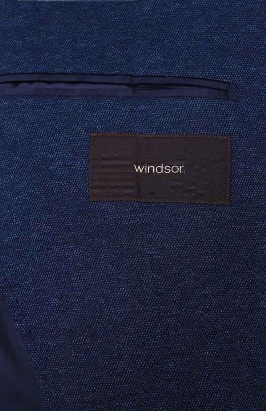 Хлопковый пиджак Windsor 13 GI0RN0-J-U 10013090/30047062 Синий  13 GI0RN0-J-U 10013090/30047062 Фото 9