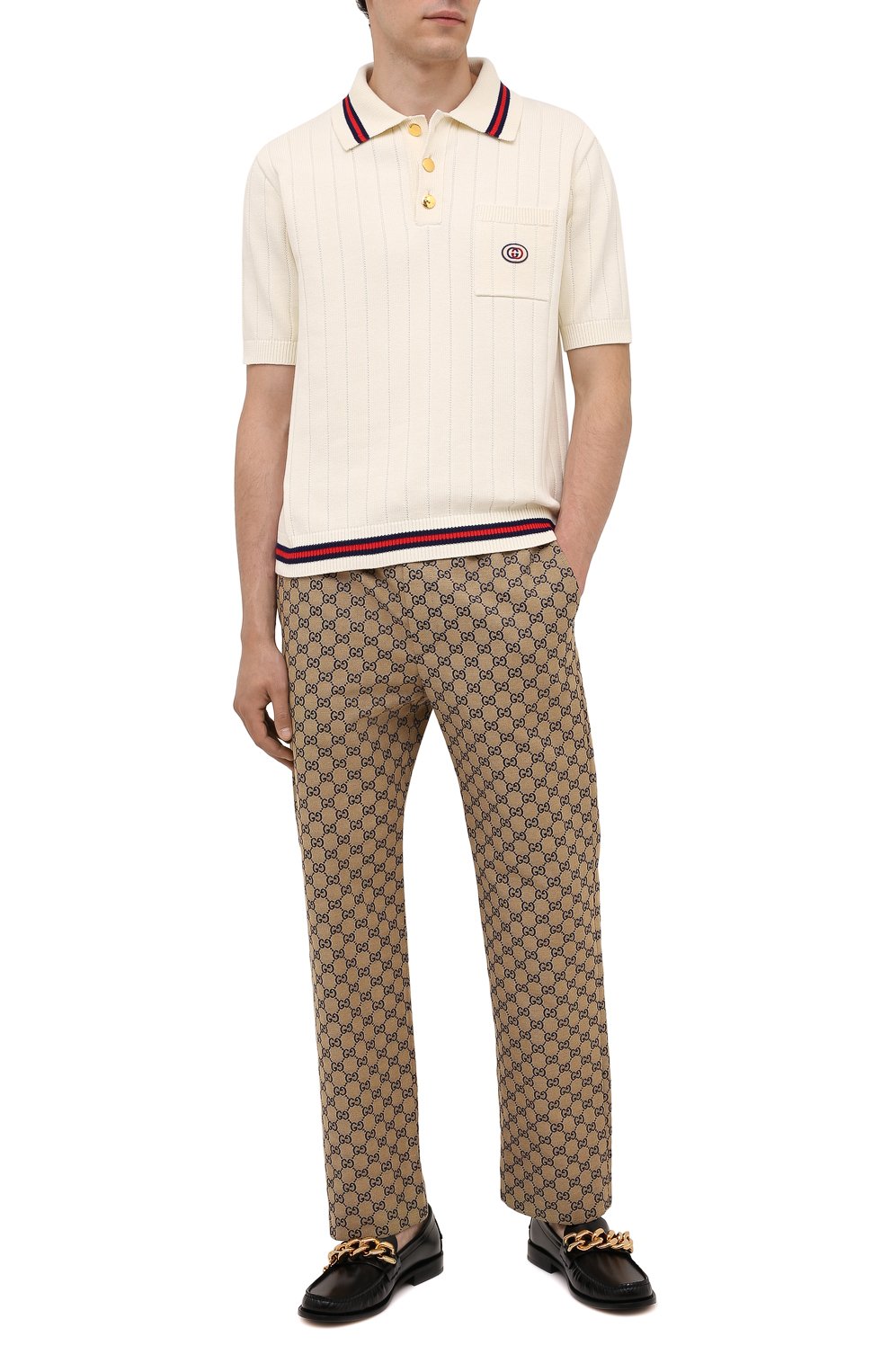 Хлопковые брюки GUCCI, арт. 658090/Z8A0V, фото 2