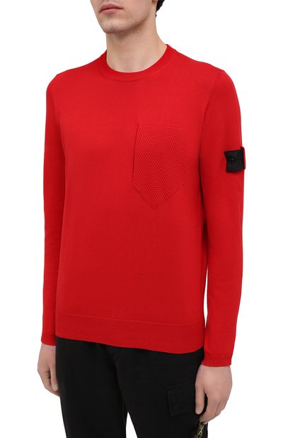 Свитер из хлопка и шелка STONE ISLAND, арт. 7419506A4, фото 3