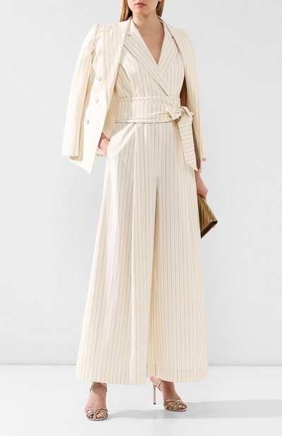Хлопковый комбинезон BRUNELLO CUCINELLI белого цвета по цене 322000 руб., арт. MF589P7254, фото 2 Хлопковый комбинезон BRUNELLO CUCINELLI, арт. MF589P7254, фото 2