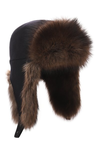 Мужская шапка-ушанка с отделкой из меха фишера VICTORIA KUSENKOVA, арт. 339106959159