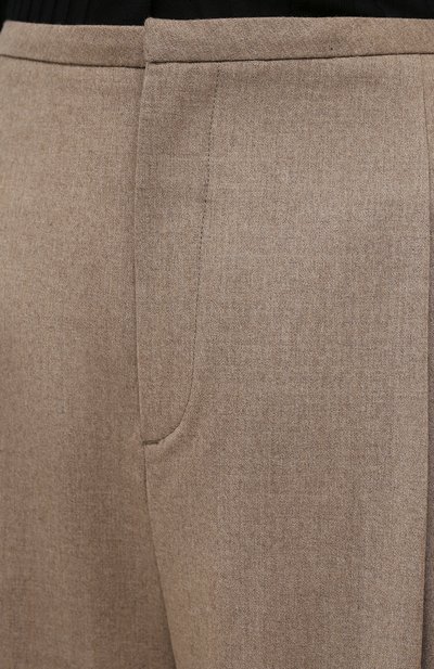 Шерстяные брюки TOTEME бежевого цвета по цене 32450 руб., арт. 211-226-708, фото 5 Шерстяные брюки TOTEME, арт. 211-226-708, фото 5