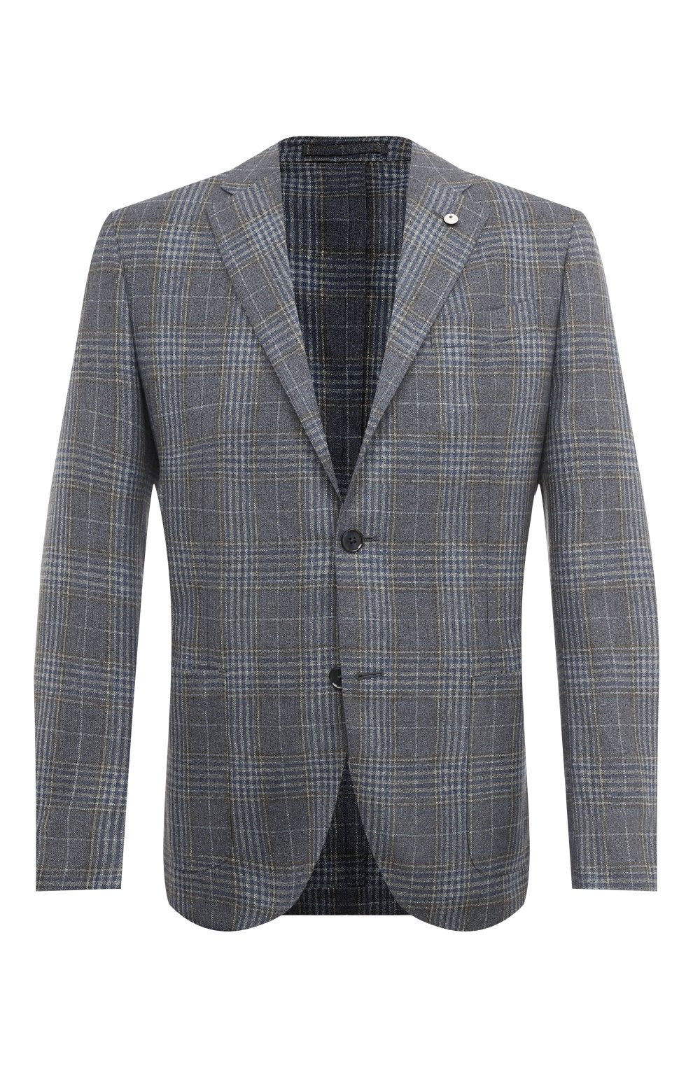 Пиджак из шелка и шерсти L.B.M. 1911 синего цвета по цене 108000 руб., арт. 2652/42306, фото 1 Пиджак из шелка и шерсти L.B.M. 1911, арт. 2652/42306, фото 1