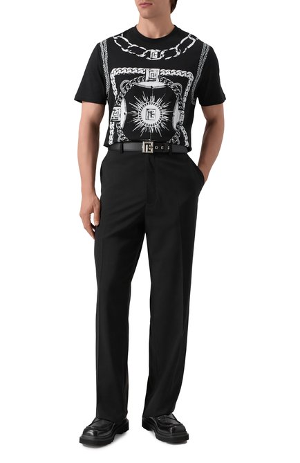 Мужская хлопковая футболка BALMAIN, арт. FH1EG000/GF08