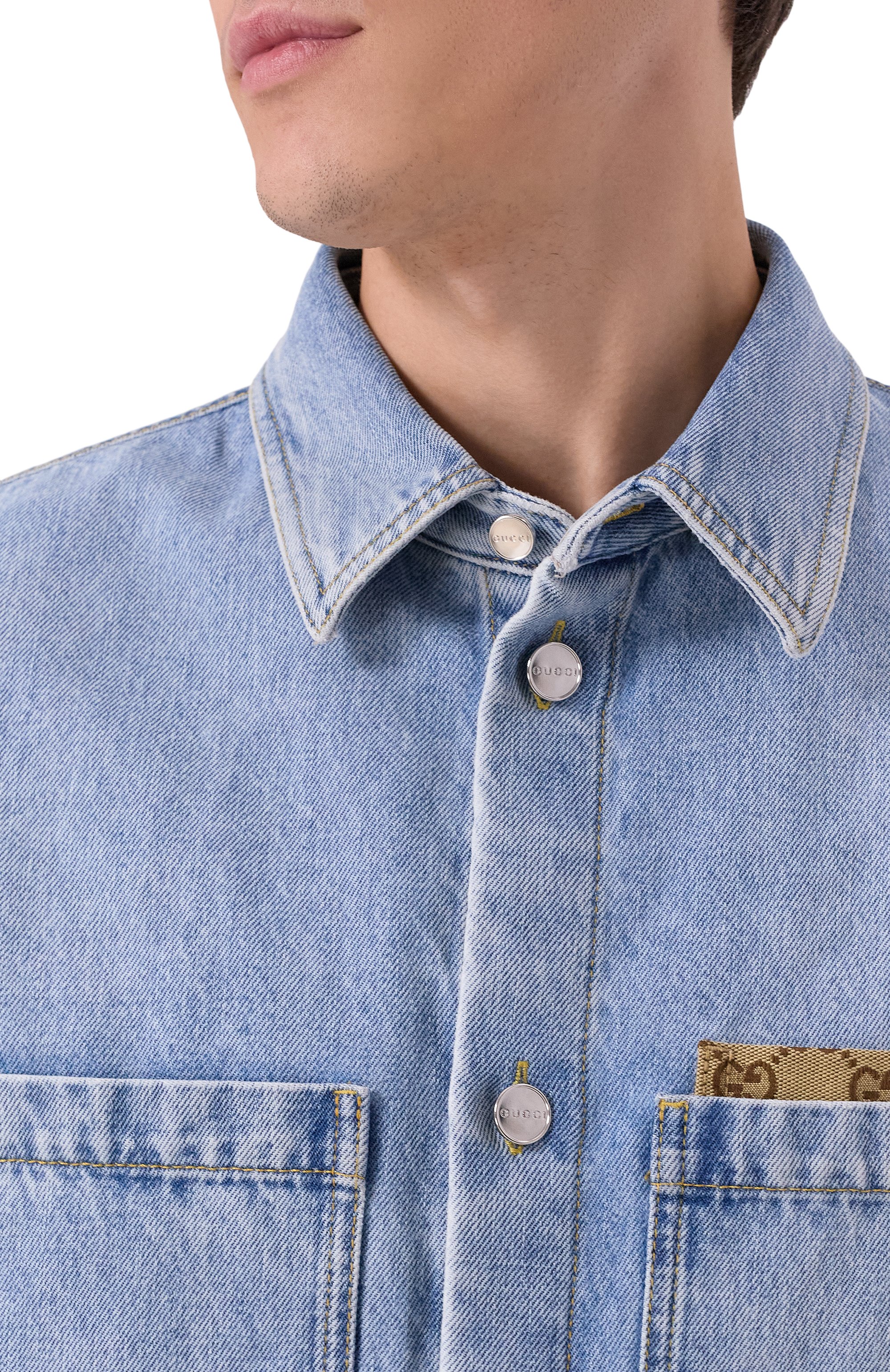 Джинсовая рубашка GUCCI, арт. 835220/XDDCY, фото 5