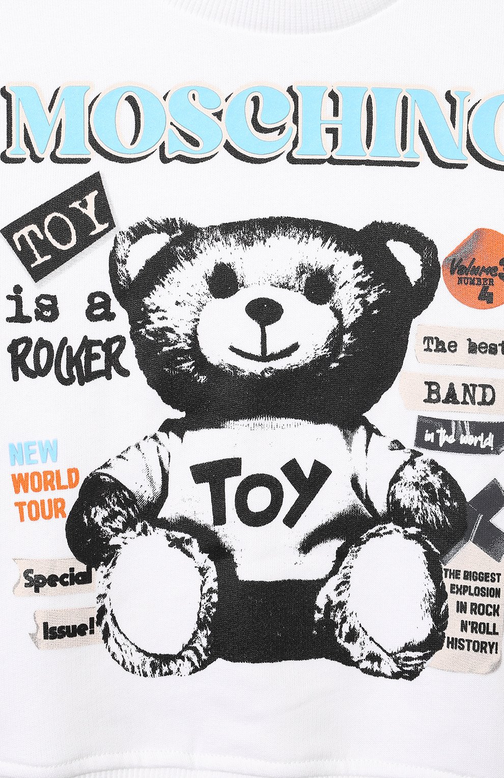 Хлопковый свитшот MOSCHINO, арт. HUF08Q/LCA58/4-8, фото 3