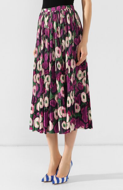 Юбка с принтом DRIES VAN NOTEN разноцветного цвета по цене 53550 руб., арт. 191-10873-7233, фото 3 Юбка с принтом DRIES VAN NOTEN, арт. 191-10873-7233, фото 3