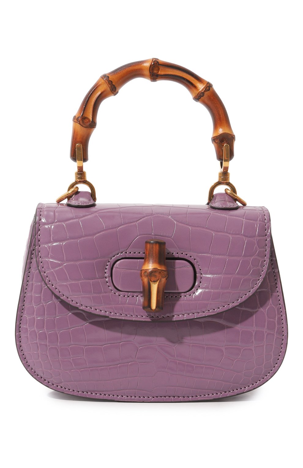 Сумка bamboo 1947 из кожи аллигатора GUCCI, арт. 686858 E1KIT, фото 1