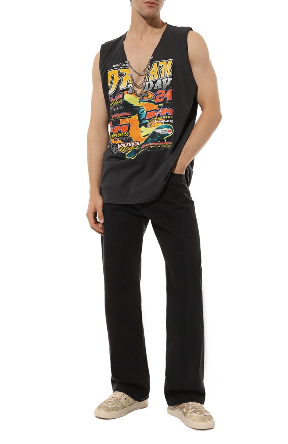 Хлопковая майка BLUEMARBLE, арт. TS45/JE28A24NAV, фото 2