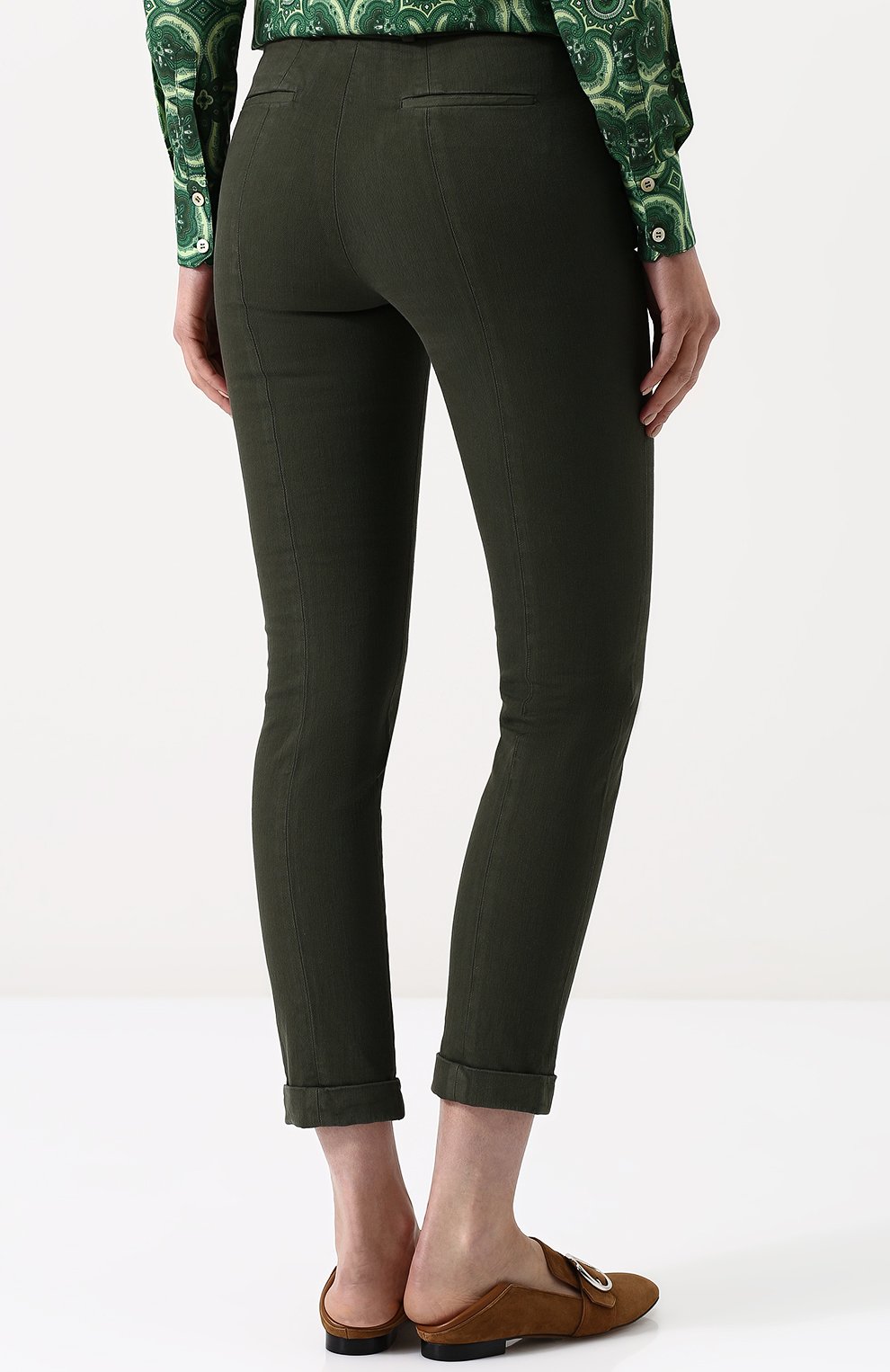 Джинсы LORO PIANA хаки цвета по цене 64750 руб., арт. FAI1070, фото 4 Джинсы LORO PIANA, арт. FAI1070, фото 4