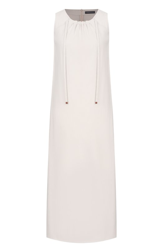 Платье изо льна и вискозы Lorena Antoniazzi P2640AB22A/3347 Кремовый P2640AB22A/3347