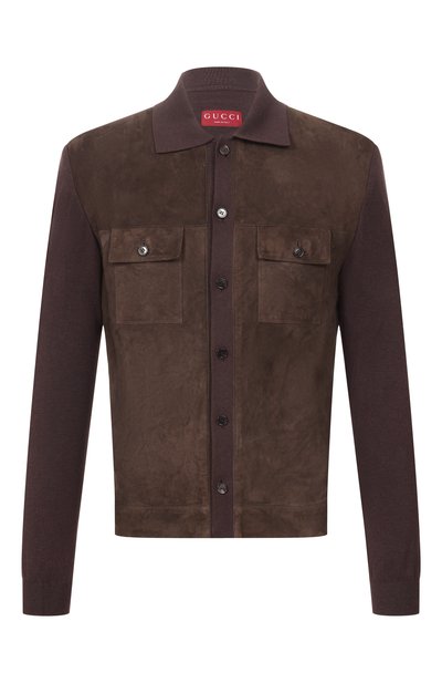 Мужская комбинированная рубашка GUCCI, арт. 847806/XNBB6