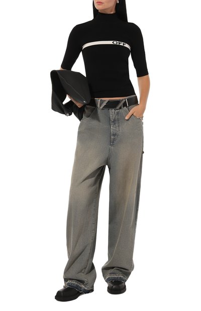 Водолазка из вискозы OFF-WHITE, арт. 0WHF051F24KNI001, фото 2